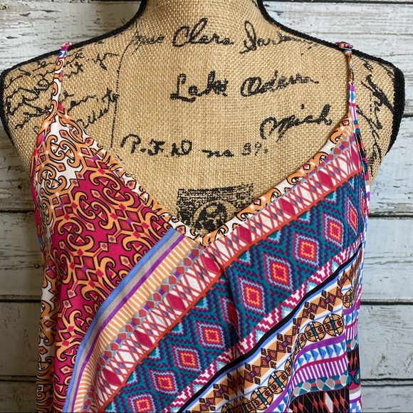 Elan Multicolored Sundress Dress Size Medium - Picture 3 of 9